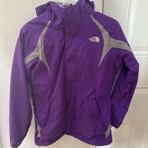 The North Face purple girls 2 in 1 jacket 14/16
